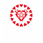 Emo Love Heart Graphic t-shirts