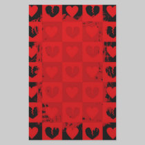 Emo Love Heart  Stationery