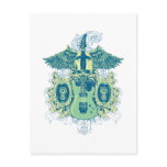 Emo Music Skull Postcard