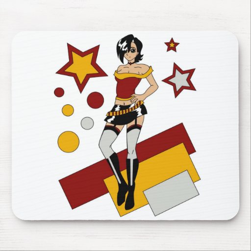 Emo Pin Up Mouse Pad Zazzle 