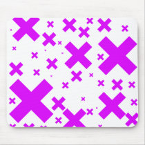 Emo Pink Crosses - Alternative Grunge Rock Punk mousepads by RAWRoutloud Emo Pink Crosses - Alternative Grunge Rock Punk mousepads