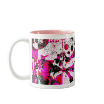 Emo Pink Graffiti Mug by Artamatik Emo Pink Graffiti Mug