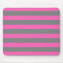 Emo Pink & Grey Stripes mousepads by Artamatik Emo Pink & Grey Stripes mousepads