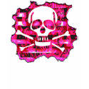 Emo Pink Skull & Bones t-shirts by Artamatik Emo Pink Skull & Bones t-shirts