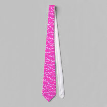 Emo Pink Skulls ties