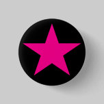 Emo Pink Star buttons