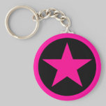 Emo Pink Star keychains