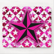 Emo Pink Star mousepads by Artamatik Emo Pink Star mousepads