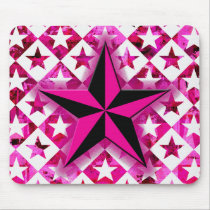 Emo Pink Star mousepads