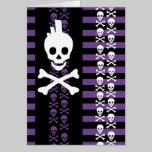 Emo Punk Skull Card cards
