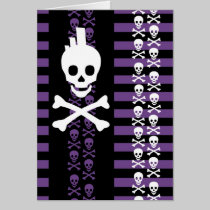 Emo Punk Skull Card