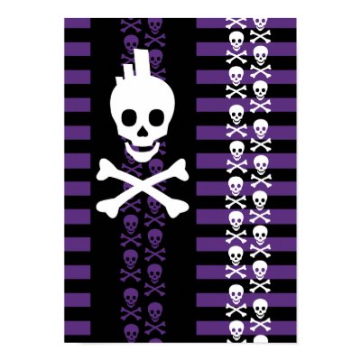 Emo Punk Skull Poster by Artamatik