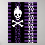 Emo Punk Skull posters