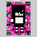 Emo Scene Girl Card cards