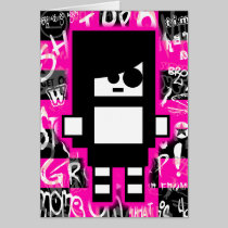 Emo Scene Girl Card