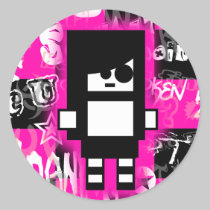 Emo Scene Girl Stickers