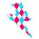 emo/scene plaid  lightning bolt t-shirts