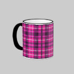 Emo Scene Punk Pink Plaid Mug mugs