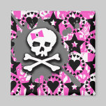 Emo Skull & Bones magnets
