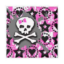 Emo Skull & Bones magnets by Artamatik Emo Skull & Bones magnets