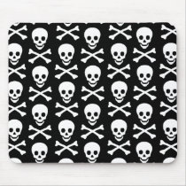Emo Skull & Bones Pattern mousepads by Artamatik Emo Skull & Bones Pattern mousepads