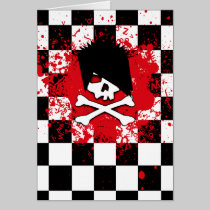 Emo Skull Card