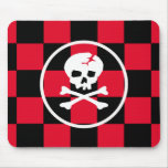 Emo Skull Checkers mousepads