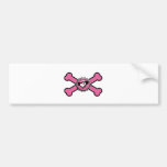emo skull winged heart bottlecap pink crossbones bumper stickers