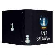 emo snowman notebook binders