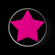 Emo Star Button (Pink)