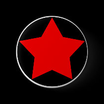 Emo Star Button (Red)