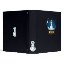 emo trapped snowman notebook binders