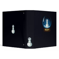 emo trapped snowman notebook binders