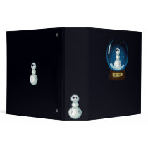 emo trapped snowman notebook binders