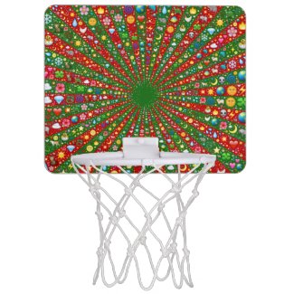 Emoji-art converging rays mini basketball mini basketball backboard