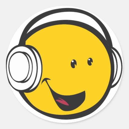 Emoji Headphones Sticker Zazzle