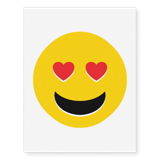 emoji love temporary tattoos zazzle emoji love temporary tattoos zazzle