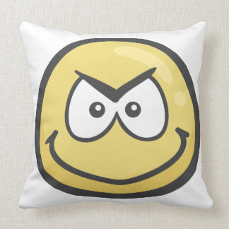 smirking emoji pillow