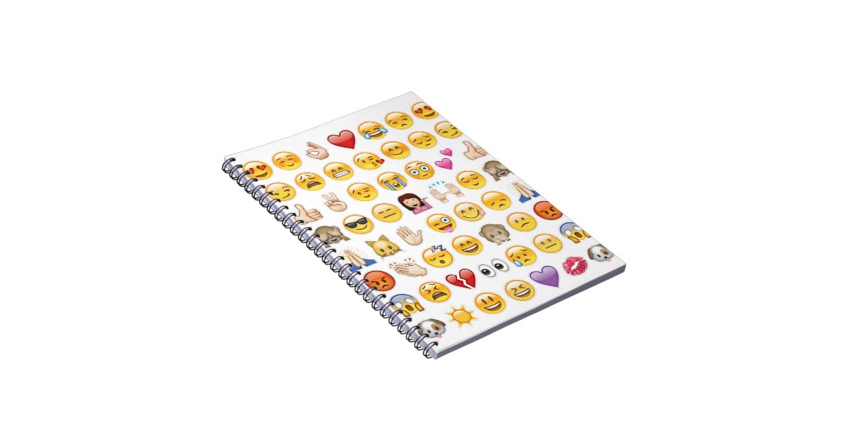 emoji spiral notebook Zazzle