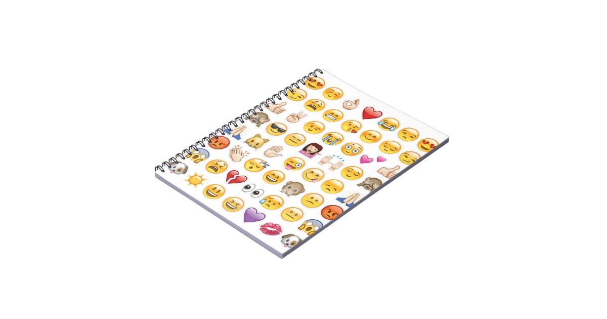 emoji spiral notebook Zazzle