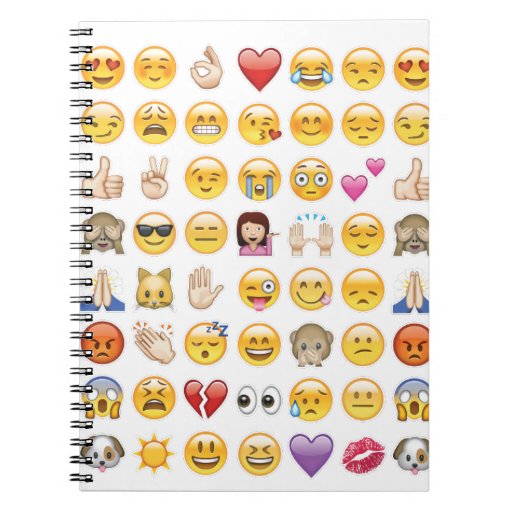emoji spiral notebook Zazzle