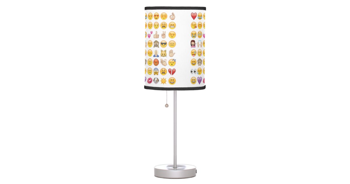 emoji table lamp Zazzle