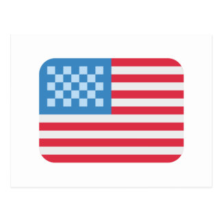 Emoji Twitter the USA Flag Postcard