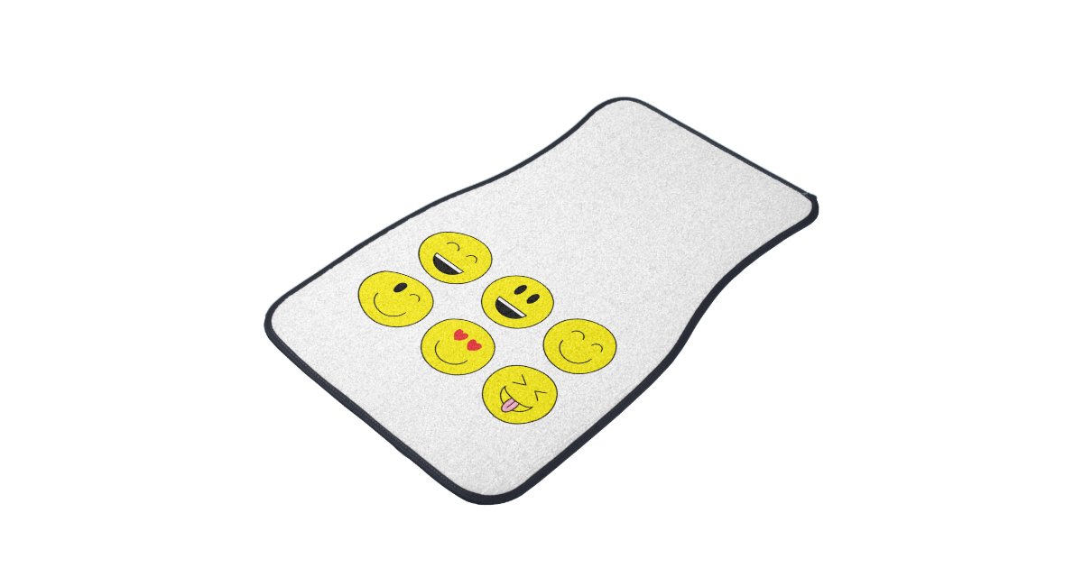 "Emojis" Car Mats (Front) Zazzle