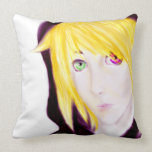 Emote Black and Yellow Pillow