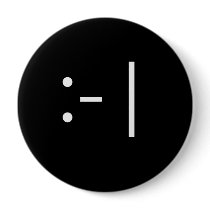 Emoticon - bored buttons