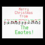 Emoticon Christmas Card invitations
