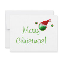 Emoticon Christmas Card II Custom Invites