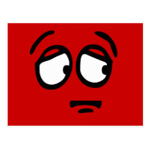 Emoticon Customized Background Postcard