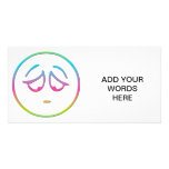 Emoticon "Dejected" Photo Card Template
